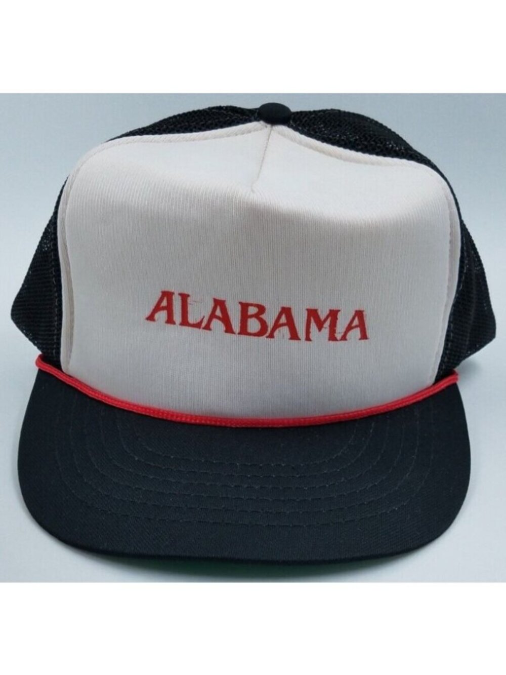 Alabama Vintage Seagull Brand Mesh Back Rope Style Snapback Trucker Hat Cap